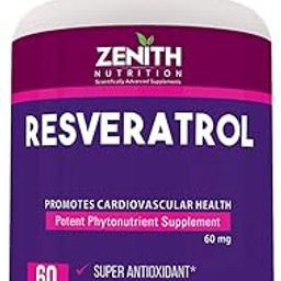 Zenith Nutrition Resveratrol 60mg - 60 Veg capsules-25