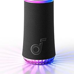 Soundcore By Anker Glow Portable Speaker With 30W 360° Sound, Synchronized Radiant Light, 18H Playback, Customizable Eq And Light Show, And Ip67 Waterproof - Black, Bluetooth-2