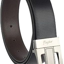 Men's PU Leather Reversible belt (Formal/Casual) (Colour -Black & Brown) Rotating Slide Buckle PU Leather Adjustable Size (RP2634)-image-29