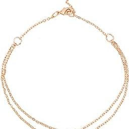 Flower Shape Layered Anklet With Solitaire Crystal Diamonds Painjan Payal Foot Chain Jewellery For Women and Girls-image-14
