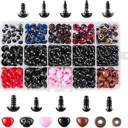 HEAVY DRIVER® 752pcs Safety Eyes and Noses with Washers Craft Doll Eyes Colorful Safty Eyes Assorted Sizes for Amigurumi Puppet Plush Animal Teddy Bear Puppet Stuffed Animals DIY Craft-image-90
