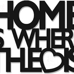 Art Street The Home Is Where The Love Is Theme Wall Plaque Mdf Cutout Painted Wall Sign for Home Decoration, Valentine Day Gift (Size - 7.5 x 10 Inchs)-image-60