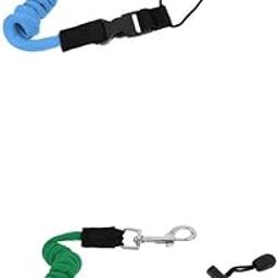 UJEAVETTE 2pcs Safety Kayak Paddle Leash Fishing Rod Pole Coiled Lanyard Cord Sky-Sporting Goods- Water Sports- Kayaking, Canoeing & Rafting- Accessories-picture-30