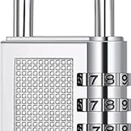 Carbon Steel Tiny Deal Number Lock Small Bag Lock Travel Lock Luggage Resettable Password Locks Combination Pack of 1, Multicolor-picture-18