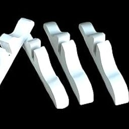 Wooden Standard Partition Stand/Partition Legs for Stable Straight Standing (White - Set of 4)-picture-16