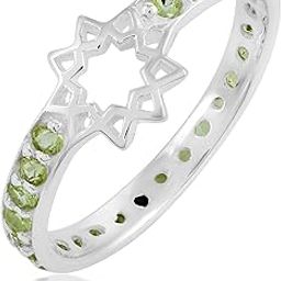 925 Sterling Silver Star Statement Ring Dainty Bridal Wedding Jewelry Gifts for Women Girls-image-38