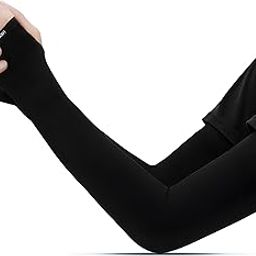 BTfash Unisex UV Protection Compression Cooling Sleeve Cover with Thumb Hole for Cycling, Driving, Running, Riding, Fishing, Golfing and Outdoor Sports-image-62