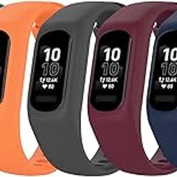5 Pack Bands Compatible for Garmin Vivosmart 5 Watch Band, Replacement Sport Colourful Strap for GarminSmart 5 Vivosmart5 Wristband Women Men-image-14