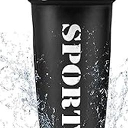 Sports Protein Gym Shaker Bottle with Stainless Steel Mixer Ball | Ideal Gym Bottle for Men's & Women's Shaker For Protein Shake (650 ml,Black,Plastic, Pack of 1)-9