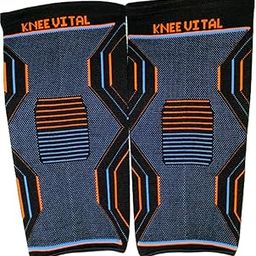 Knee Support Sleeves for Men & Women | Compression Knee Cap for Pain Relief, Gym, Running, Sports & Injury Recovery | Anti-Slip, Stretchable & Breathable Support (Medium)-image-92
