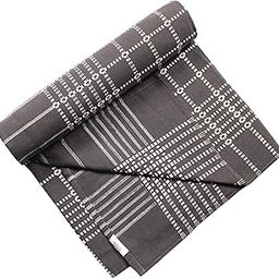Sharan Elegance Single Size 100% Cotton Blanket/Solapur Chaddar/Cotton Bedsheet/Maroon Color (60x90 inches) Set of 1 (Grey)-image-6