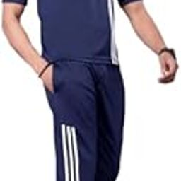 Cotton Blend Summer Suit/Night Suit for Men, Regular Fit Full Sleeves T-Shirt and Lower Set | Cord-Set Track Suit for Boys | Ideal for Casual Outings, Workout, Gym, Sports Pushpa-image-80