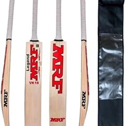 Kashmir Willow Cricket Bat with Shock Hand Grip & Padded Bat Protection Cover (SH)-image-39
