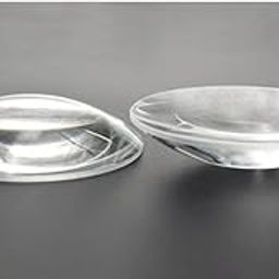 ERH India 2 Pcs Plano Convex Lens Diameter-50 mm Focal Length-30 cm for Cameras and Photography, Projectors, School Science Project Work etc.-12