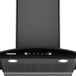 Sunshine Desire 60cm 1250 m3/hr, Heat Autoclean Filterless Chimney| Italian design - Made in India, Oil Collector, Motion Sensor & Touch Control (Curved Glass, Black)-31