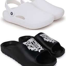 Combo Pack of 2 Slipper/Flip Flops/Slides/Clogs/Sandals for Men (Cl-800 Vs YEE-Tiger & Cutstar)-image-18