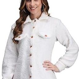 Women’s Jacket White Jacket with Unique Design, Boost Your Style with Fashion Wear for Women & Girls (4401)-picture-17