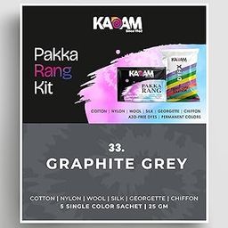 Kadam Pakka Rang Fabric Dye Colour | 25g Pack | Includes DyFix Color Fixer | Permanent Fabric Dyes for Old Faded Jeans and Clothes (Graphite Grey)-image-79