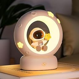 SKYTONE Astronaut Night Light for Kids,Nursery Silicone Night Light, Color Changing Lamp,Room Decor, Gifts for Toddler Children Teenage Girls Valentine's Day (Astronauts On Moon)-picture-24