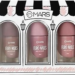 MARS EURO Nail Lacquer | Glossy Gel Finish | Rich Pigmentation | Chip Free | Quick Drying Formula | Long Lasting Nail Polish for Women (3 * 6.0 ml) (SET-03)-image-52