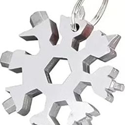 PVsky Multi-Tool Keychain 18-in-1 Steel Snowflake Screwdriver Bottle Opener Tool Screwdriver Kit for Outdoor Camping, Tool Snowflake Keychain Snowflake Bottle Opener-11