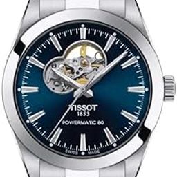 Gentleman Powermatic 80 Open Heart Automatic Blue Dial Men's Watch T1274071104101-picture-46