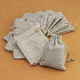 Lushure Mini Jute Potli Bag Pack of 10,25, 50, 100 Pieces – Extra Small 10x10 cm Drawstring Pouch for Wedding, Baby Shower, Return Gifts, Festive Packaging – Natural Beige (Pack of 25 Pcs)-image-26