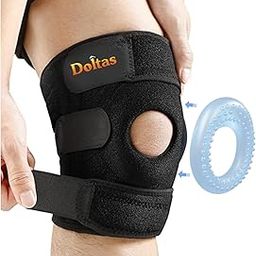 Open Patella Premium Knee Brace with Gel for Knee Pain Men & Women | Enhanced Support for Ligament Tear, Arthritis, Adjustable Bi-Directional Straps, Joint Pain Relief |Universal (Pack of 1)-image-98