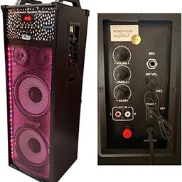 DJ STONE Moon Home Theater Single Party Tower Speaker, 10-inch Dual Woofer with Functional Remote. One MIC Input is Available. You can Connect via Bluetooth, AUX, USB & FM.-27