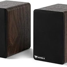 Victrola M1 Monitors – Powered Bookshelf Monitor Speakers, Bluetooth Wireless Streaming, Premium Stereo Sound, Pairs with Premiere T1 & More, RCA & Aux Input, Multi-Device Pairing (Black)-63