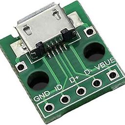 MICRO USB to DIP Adapter 5 Pin Female Connector B Type Pcb Converter 2.54 DIY Electronic Module Pinboard Kit (Green)-image-54