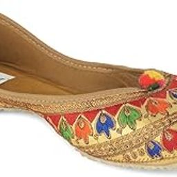 DesiColour Punjabi Jutti Belly Mojari Khussa for Party Wedding for Women Girl-Colour Wave-image-34