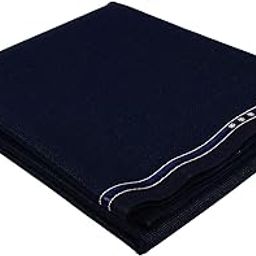 Raymond Men'S Solid Unstitched Trouser Fabric (Rymd_Pnt_Ls_51A_Dark Blue_Free Size)-5