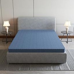 SleepyHug AirCell Ortho Spinex Essential 3 inch HR Foam Mattress | 3 Zones Support |5 Years Warranty | Back Pain Relief |Spine Alignment | Double Bed Size Blue (LxWxH -72x48x3 Inch)-19