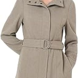 Women's Regular Fit Beige Coat-30