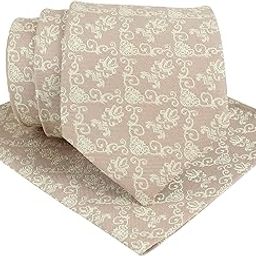 Kavove The Artistic Abstract Beige Necktie For Men-image-46