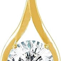 15.25 Ratti Natural White Zircon Pendant/Locket American Diamond Zircon Stone Gold Plated Metal Pendant for Men and Women-image-14
