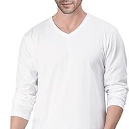 Premium Plain Men V Neck Full Sleeves T Shirt. Festive,Offer,Discount,Sale,Limited Edition, Trendy, Trending Tshirts.-image-99