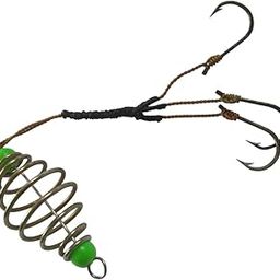 Fishing 3 Hook Spring Feeder – Premium Hook Set for Enhanced Bait Stability and Attractant Release-45