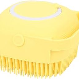 Silicone Body Brush Shower Scrubber with Shower Gel Dispenser Function,Soft Silicone Bath Massage Body Brush,Shower Loofah Brush (Yellow)-image-24