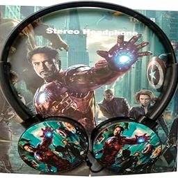 KidsZeeNie® Superhero Wired Headphone with Mic| 3.5mm Jack Bass Booster| Foldable Adjustable On-Ear Headset for School|Compatible with Cell Phones, Tablets, PC for Kids-(Avanger)-15