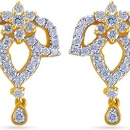 Women's & Girl's Pride Diamond Collection 18K Yellow Gold Stud Earrings-9
