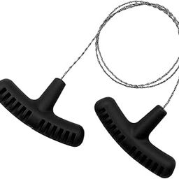 HEAVENGLOW Stainless Steel Wire Saw Manual Chain Saw for Backpacking Climbing Gardening Black-image-11