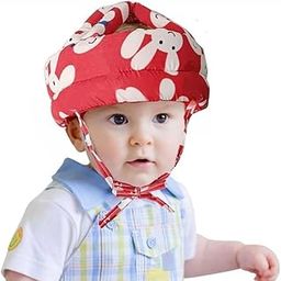 S-SQUARE Baby Helmet for Crawling Walking Baby Head Protector - Head Protection for Infant Baby No Bumps and Soft Cushion Safety Headguard I Toddler Inflatable Helmets (Red)-image-88