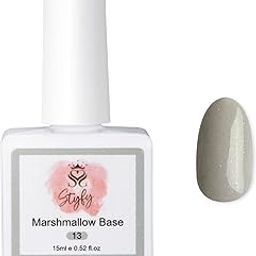 Styfy Rubber Base Gel Nail Polish | UV Nail Gel Color Soak Off Gel Polish Nail Art Starter Manicure Salon DIY at Home | 15ML (Marshmellow Base - Star Light)-image-27