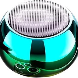 Round Mini Speaker Boost 4 Colourful Wireless Bluetooth Speaker, Mini Electroplating Round Steel, Random Colour (Pack of 1)-picture-16