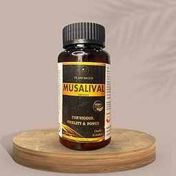 MUSALIVAL Capsules – Ayurvedic Energy Booster for Men – Safed Musli, Shilajit, Ashwagandha, Kesar – 100% Plant-Based – 60 Capsules-image-72