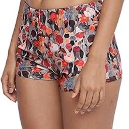 Kadmat Blossom Printed High Waist Swimwear Shorts for Women Beach Wear-picture-29