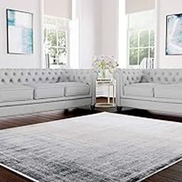 ES ESPINHO ESPN0001 Solid Sal Wood Leatherette Upholstered 5 Seater Button Tufted Chesterfield 3+2 Sofa Set for Living Room, Steel Grey Color-image-49
