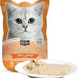 Kit Cat Petite Pouch Complete & Balanced Wet Cat Food - Tuna & Salmon in Aspic 70g (Pack of 6)-image-14